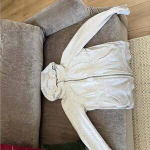 Lululemon Athletica Light Gray Zip-Up Hoodie